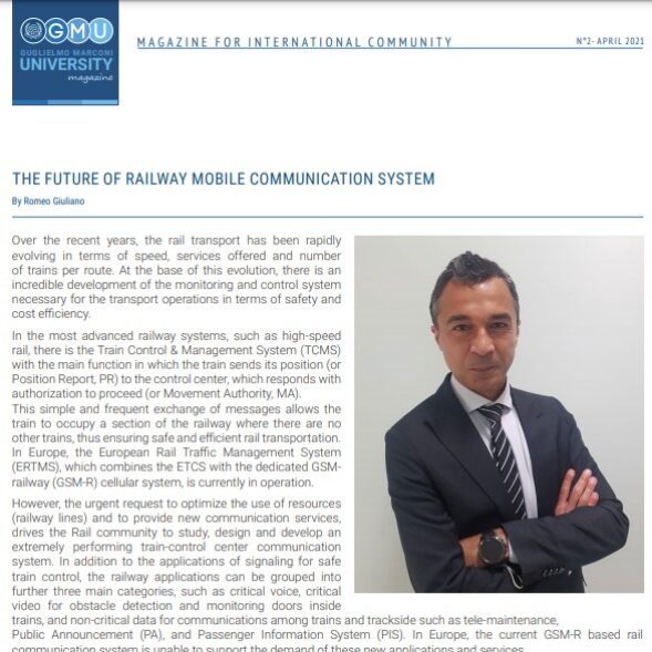 “The future of railway mobile communication system” editorial on GMU Magazine